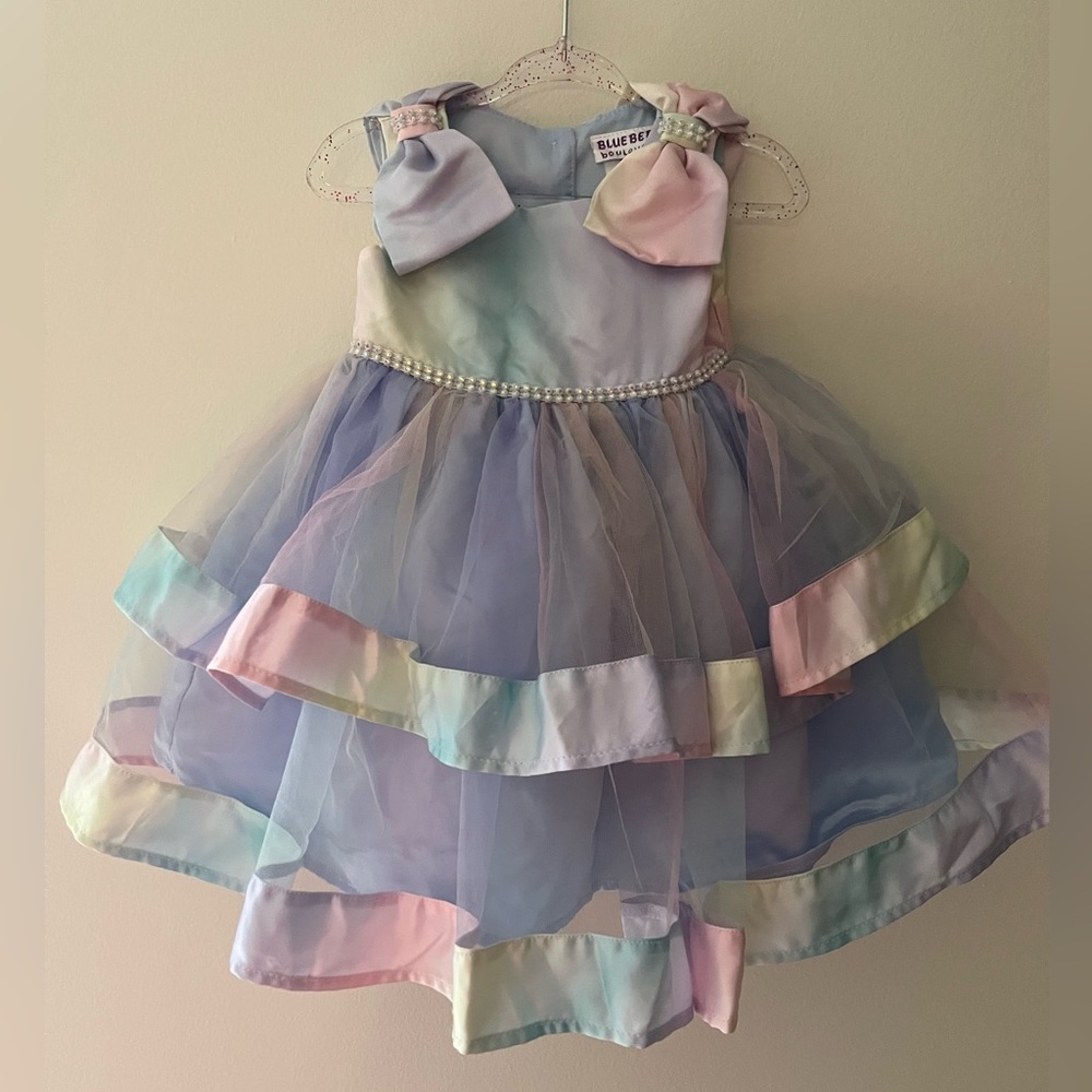 Blueberi Boulevard Multicolor Tulle Dress